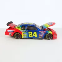 Nascar Jeff Gordon 1998 Rainbow No 24 Action Diecast Car: Side Hood and Trunk Up - Click to enlarge