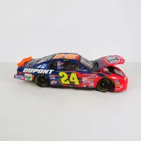 Nascar Jeff Gordon Flames No 24 Monte Carlo Car Bank with Key: Hood Up Side - Click to enlarge