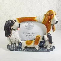 Basset Hound Dogs Photo Frame Holds One 6x4 Picture: Front - Click to enlarge
