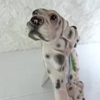 Dalmatian dogs and puppies polyresin figurine photo frame holds one 6x4 picture: Dad Face - Click to enlarge