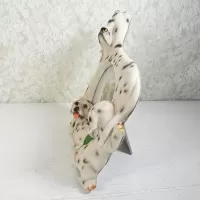 Dalmatian dogs and puppies polyresin figurine photo frame holds one 6x4 picture: Left - Click to enlarge