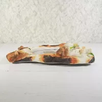 Fox Terrier dogs and puppy polyresin figurine photo frame holds one 4x6 picture: Flat - Click to enlarge