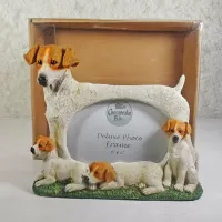Jack Russell Dogs Photo Frame Holds One 6x4 Picture: Box - Click to enlarge
