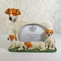 Jack Russell Dogs Photo Frame Holds One 6x4 Picture: Front - Click to enlarge
