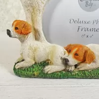 Jack Russell Dogs Photo Frame Holds One 6x4 Picture: Two Puppies - Click to enlarge