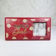 Daddy's Girl Wood Wall or Table Picture Frame: Front