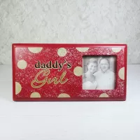 Daddy's Girl Wood Wall or Table Picture Frame: Front - Click to enlarge