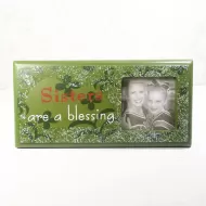 Sisters are a Blessing Wall or Table Picture Frame: Front