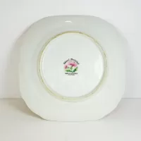 Decorative Plate with Finger Handle and Fruit Design: Bottom - Click to enlarge