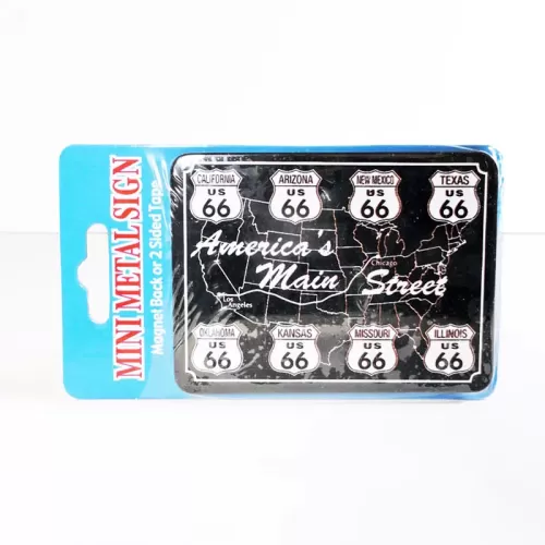 Route 66 America’s Main Street Refrigerator Magnet: Front