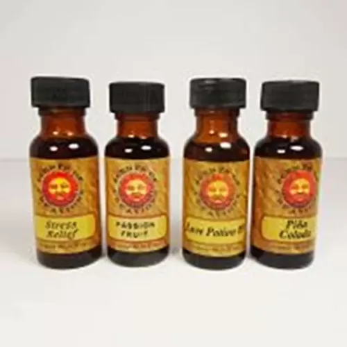 L2 Scented Fragrance Oils in 4 half oz Amber Bottles: All