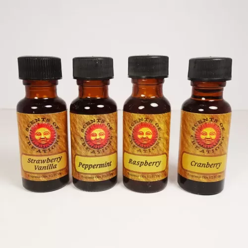 L3 Scented Fragrance Oils in 4 half oz Amber Bottles: All