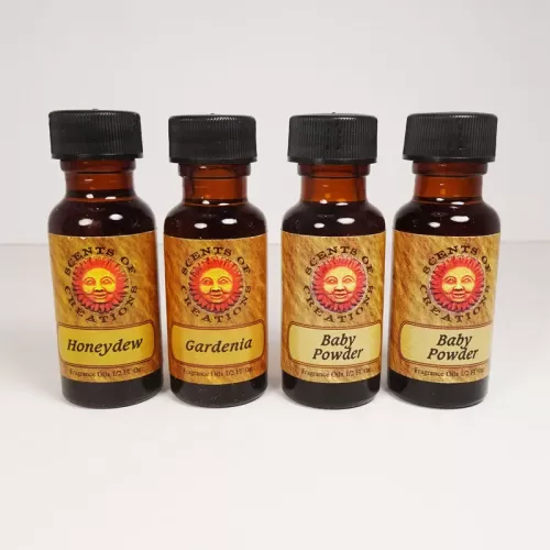 L9 Scented Fragrance Oils in 4 half oz Amber Bottles: All