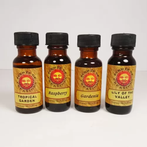 L10 Scented Fragrance Oils in 4 half oz Amber Bottles: All