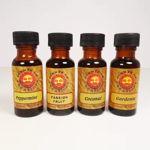L11 Scented Fragrance Oils in 4 half oz Amber Bottles: All