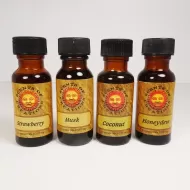 L12 Scented Fragrance Oils in 4 half oz Amber Bottles: All