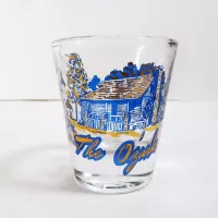 The Ozarks Vintage Shot Glass Travel Souvenir: Front - Click to enlarge