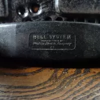 1940s Vintage Bell Western Electric F1 Black Rotary Phone: Handset - Click to enlarge