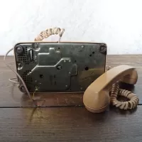 1978 Stromberg Carlson Beige Rotary Dial Desk Phone: Bottom - Click to enlarge