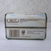 1987 Log Cabin Syrup 100th Anniversary Vintage Metal Tin: Top Bottom - Click to enlarge