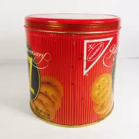 1984 Nabisco Ritz Crackers 50th Anniversary Metal Canister: Right - Click to enlarge