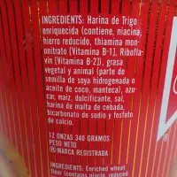 1984 Nabisco Ritz Crackers 50th Anniversary Metal Canister: Ingredients - Click to enlarge