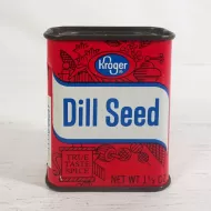 Kroger Dill Seed True Taste Vintage Metal Spice Tin: Front