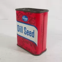 Kroger Dill Seed True Taste Vintage Metal Spice Tin: Leftish - Click to enlarge