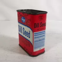 Kroger Dill Seed True Taste Vintage Metal Spice Tin: Rightish - Click to enlarge