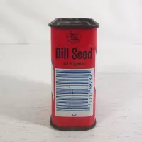 Kroger Dill Seed True Taste Vintage Metal Spice Tin: Right - Click to enlarge