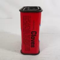 Kroger Ground Cloves True Taste Vintage Metal Spice Tin: Left - Click to enlarge