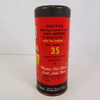 Vintage Hoffco Liquid  Shoe Dressing Cardboard Canister: Left - Click to enlarge