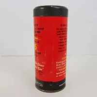 Vintage Hoffco Liquid  Shoe Dressing Cardboard Canister: Back - Click to enlarge