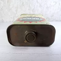 Trewax Vintage Wood Cleaner Quart Metal Can Twist Top: Top - Click to enlarge