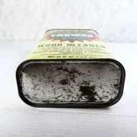 Trewax Vintage Wood Cleaner Quart Metal Can Twist Top: Bottom - Click to enlarge