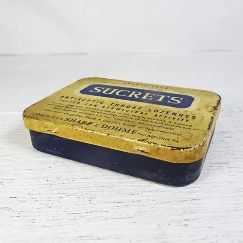 Sharp & Dohme Sucrets Throat Lozenges Hinged Tin: Main