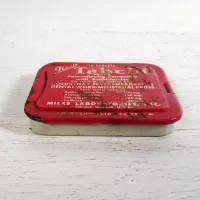 Tabcin Pain Relieving Compound Vintage Metal Slider Tin: Front - Click to enlarge