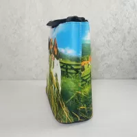 Jack Russell Terriers in a Farm Field Shoulder Tote Bag: Left - Click to enlarge