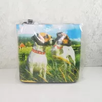 Jack Russell Terriers in a Farm Field Shoulder Tote Bag: Stored - Click to enlarge