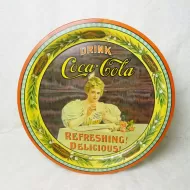 Hilda Clark Round Metal Coke Tray Louisville Kentucky: Top