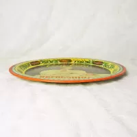 Hilda Clark Round Metal Coke Tray Louisville Kentucky: Side - Click to enlarge