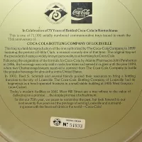 Hilda Clark Round Metal Coke Tray Louisville Kentucky: Story - Click to enlarge