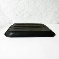 Gibson Girl with Big Hat Vintage Rectangular Metal Coke Tray: Bottom Side - Click to enlarge