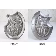 Naughty Waitress Tip Tray or Germaphobia Handshake Tray: Front and Back