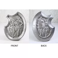 Naughty Waitress Tip Tray or Germaphobia Handshake Tray: Front and Back - Click to enlarge