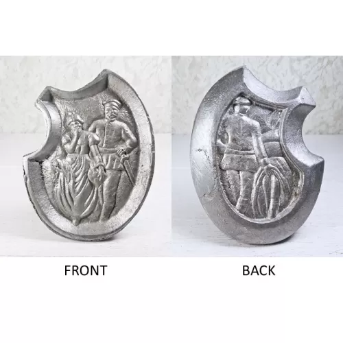 Naughty Waitress Tip Tray or Germaphobia Handshake Tray: Front and Back